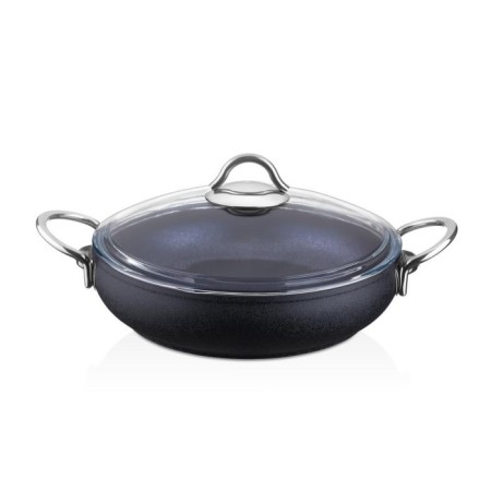 Amboss Aquamarine Siyah 26 Cm Kısa Tencere AQU-6633