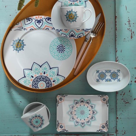 Kütahya Porselen LB32KH42010506 Leonberg 6 Kişilik 32 Parça Yuvarlak Kahvaltı Takımı