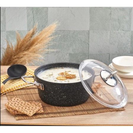 Falez Black Line 20 Cm indiksiyonlu Tencere BLN4000