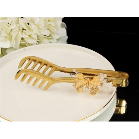 Sembol Kelebekli Servis Çatalı Altın (İKRAM240)