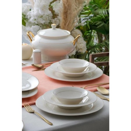 Acar Melanıe 12 Kişilik 60 Parça Porselen Yemek Takımı NCY-06215