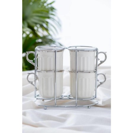 Acar Maya Porselen Standlı 4'Lü Kupa PORJ-05218