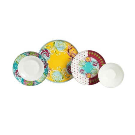 Lucky Art Estelle 6 Kişilik 24 Parça Yemek Takımı LYFG054