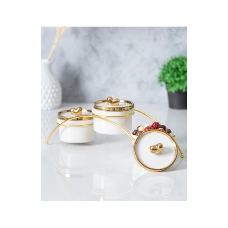 Acar Felıx Collectıon Metal Standlı 3'Lü Baharat Takımı PORJ-05234