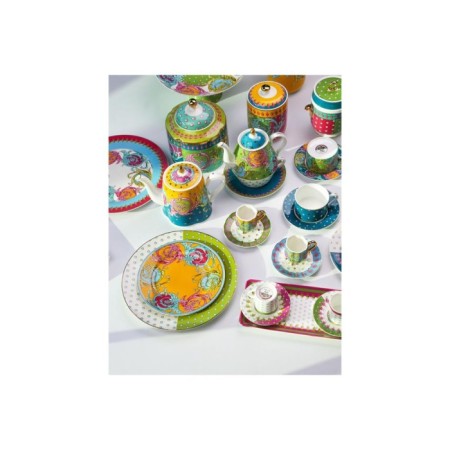 LuckyArt Estelle Bone 4'Lü Ayaklı Kahve Fincan Seti LYHD566