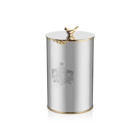 Lamedore Black Pearl Kuşlu Büyük Kavanoz 1MG-16689