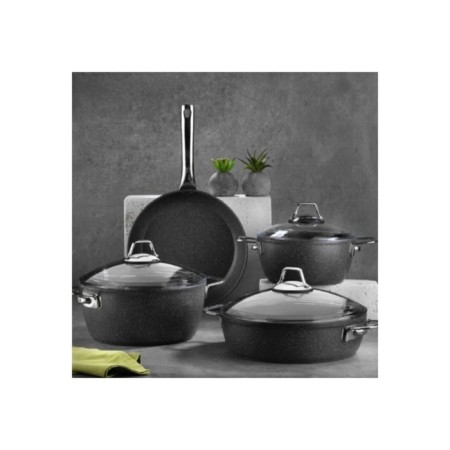 Falez Black Line 7 Parça İndiksiyonlu Tencere Seti BLN 3037