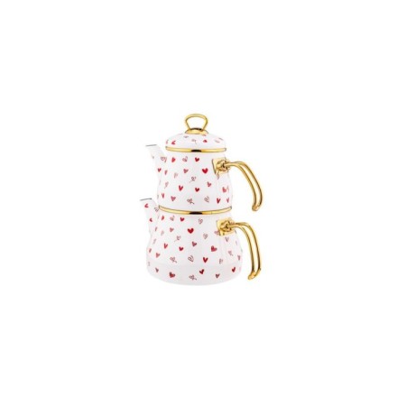 Bambum Pera Love Çaydanlık Takımı Beyaz B5760