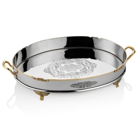 Lamedore Black Pearl Kuşlu Büyük Boy Tepsi 1MG-83L