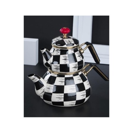 Acar Qualıta-King Tombul Emaye Çaydanlık XAP-22-0232