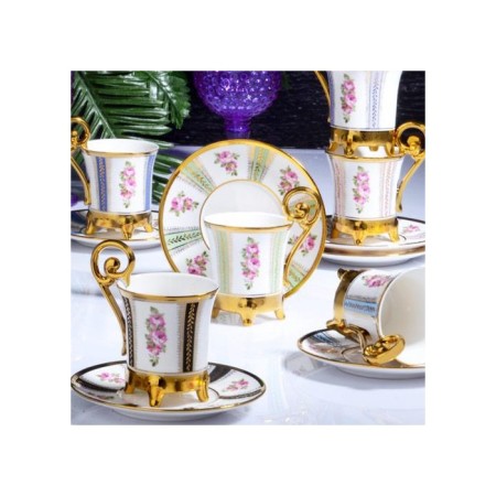 Kosova Briella 6'Lı Ayaklı Kahve Fincan Takımı RSY-207