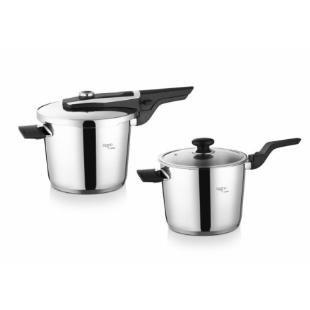 Leggno ProCook Quıck 4+6 Lt Düdüklü Tencere Seti PCQ1216PC64ST