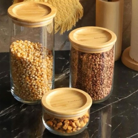 Bambum Duo 3'Lü Cam Saklama Seti B4712