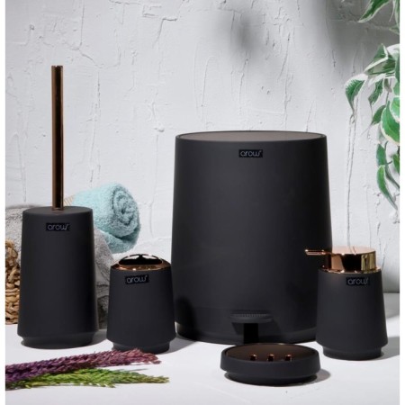 Arow Vona Akrilik Siyah 5 Parça Banyo Seti TR-3662