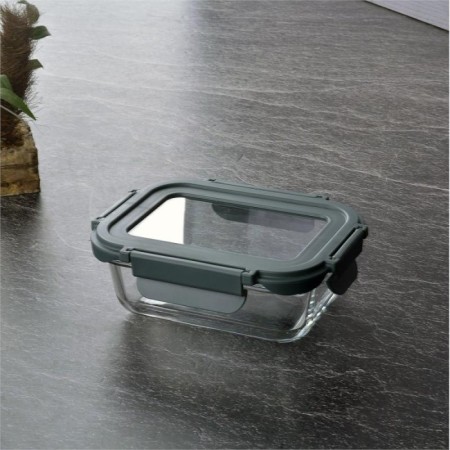 Tohana Kilitli Cam Kapaklı Saklama Kabı 370 Ml Gri THN84505