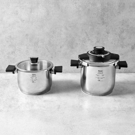 Hisar Tempus Düdüklü Set 4+7 Lt Siyah