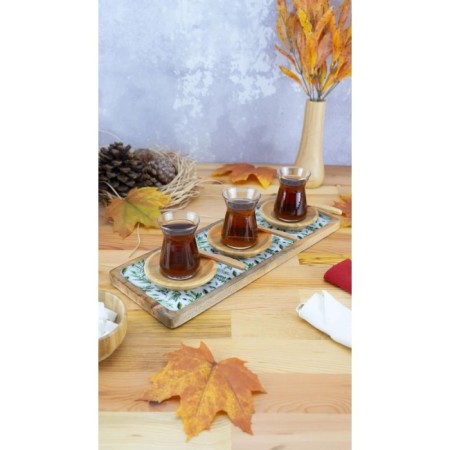 Bambum Kangura Dikdörtgen Tepsi Yaprak Orta B5981