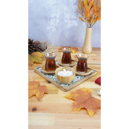 Bambum Kangura Kare Tepsi Yaprak Küçük B5960