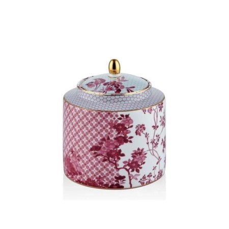 Tea Delight Regency Damask Kavanoz Pembe 5DDC-B80110RD1