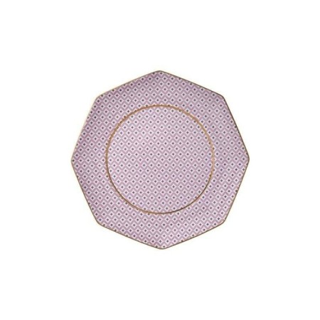 Tea Delight Regency Damask Kahvaltı Tabak Pembe 21 Cm 5DDC-B10130RD1