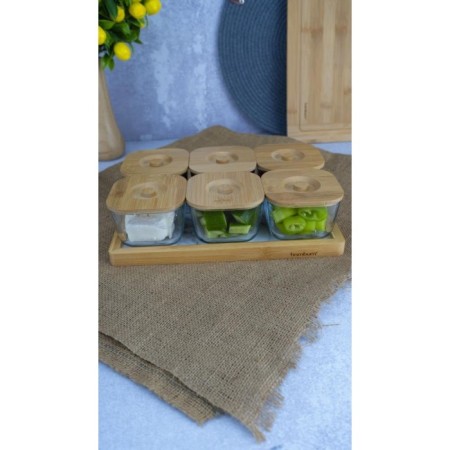 Bambum Krosna 13 Parça Aile Kahvaltılık Mermer Desenli B6138