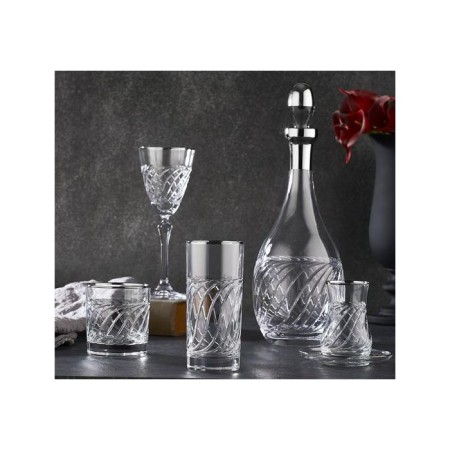 Canba Meltem Butik Platin 61 Parça Cam Su Bardak Takımı