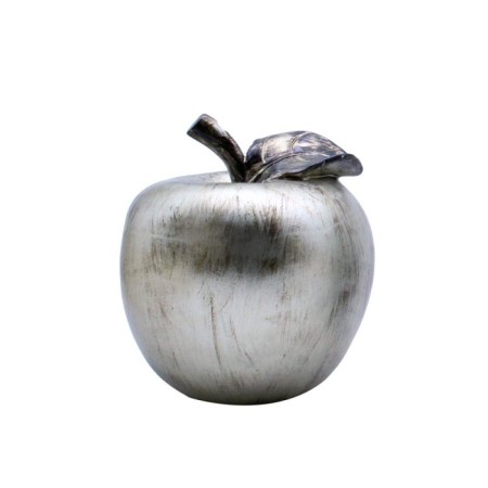 Glazze Gümüş Eskitme Elma 18x16 Cm (C211.1700)