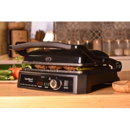 Bambum Tost-Pro Siyah Izgaralı Tost Makinası B3293
