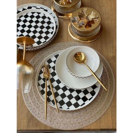 Sembol Bone China Besty 6 Kişilik 24 Parça Yemek Takımı EKSELANS-190