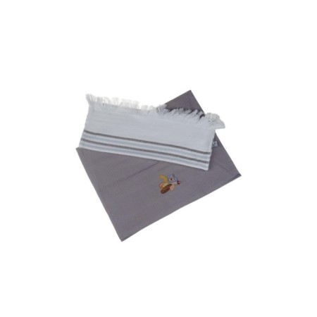 Bambum Sole Gri 2 Li Kurulama Seti H4182