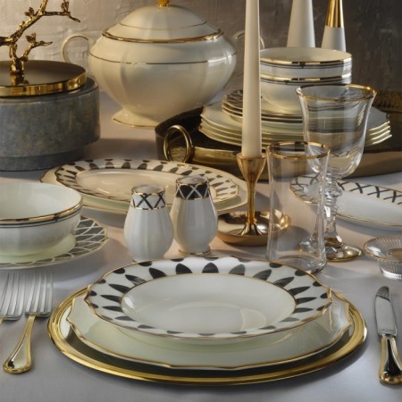 Evaliza Poetica Arya Antrasit 12 Kişilik 61 Parça Yemek Takımı