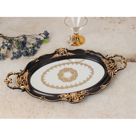 Sembol Elyasa Tepsi Siyah Altın