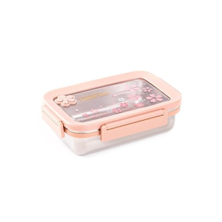 Tantitoni Tedemeı Paslanmaz Çelik Dikdörtgen Yemek Taşıma Kabı 600 Ml T6587D600