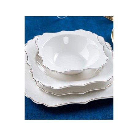 Acar Pıazza Porselen 6 Kişilik 24 Parça Yemek Takımı LRN-21-0362