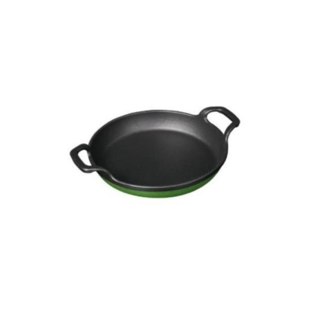 Parlak Mat Emayeli 16 Cm Yuvarlak Düz Sahan Parlak Yeşil