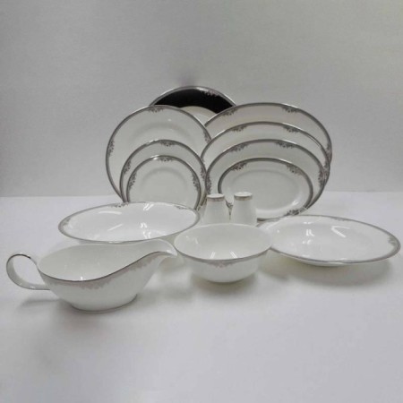 Evaliza Versaılles Platin 12 Kişilik 60 Parça Yemek Takımı