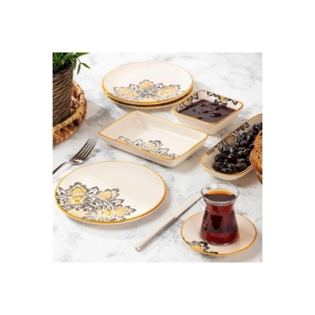 Bernardo Arabesque 6 Kişilik 24 Parça Kahvaltı Takımı