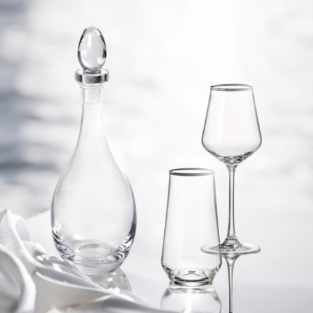 Maxx Doria Shine Platin 12 Kişilik 25 Parça Bardak Takımı PA4001