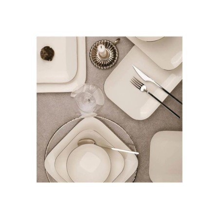 Kütahya Porselen BNMNS51YT220 Bone Minas Platin 12 Kişilik 51 Parça Yemek Takımı