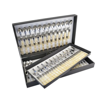 Eme Mirage Gümüş-Sedef 12 Kişilik 75 Parça Çatal Kaşık Bıçak Takımı 003W4A95