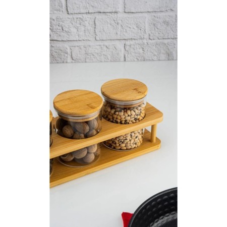 Bambum Andra 4 Parça Standlı Baharatlık Seti Küçük B5790