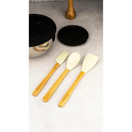 Bambum Zolly 3'Lü Spatula Seti Beyaz Büyük B5854