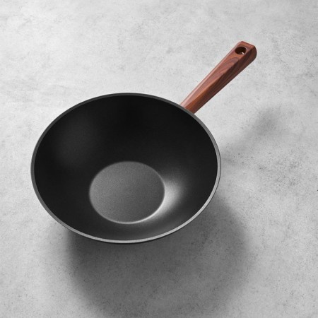Hisar Oslo Granit Wok Tava 28 Cm Ahşap Sap