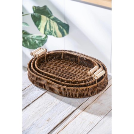 Acar 3'Lü Oval Tepsi BBY-07872