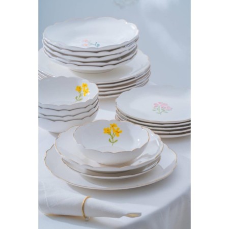 Acar De Santıago Porselen 6 Kişilik 24 Parça Yemek Takımı POR-08397