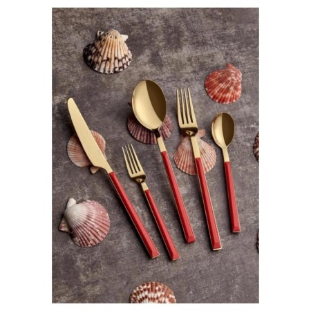 Neva Pitaya Gold 6 Kişilik 30 Parça Çatal Kaşık Bıçak Takımı N3268