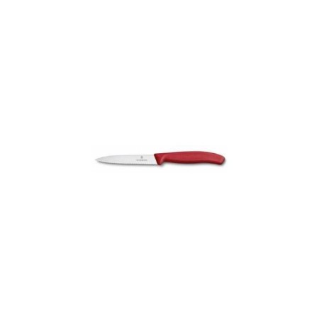 Victorinox SwissClassic 10 Cm Kırmızı Tırtıklı Soyma Bıçağı 6.7731