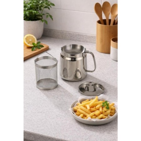 Arow Booster Çelik Kızartma Potu 2 Lt TR-6680