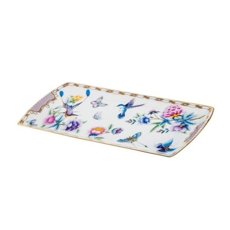 Tea Delight Papillons Purple Küçük Kayık Tabak 25 Cm 5DDC-B10000PP2