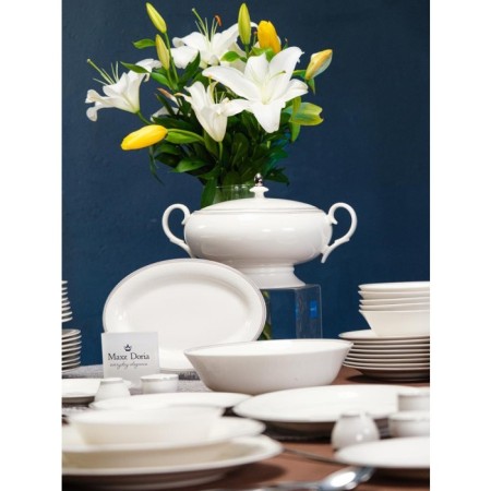 Maxx Doria Palace Silver Paisley 12 Kişilik 60 Parça Yemek Takımı PA2004